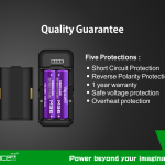 Power Bank Vapcell P2 - Φορτιστής μπαταριών Li-ion 18650