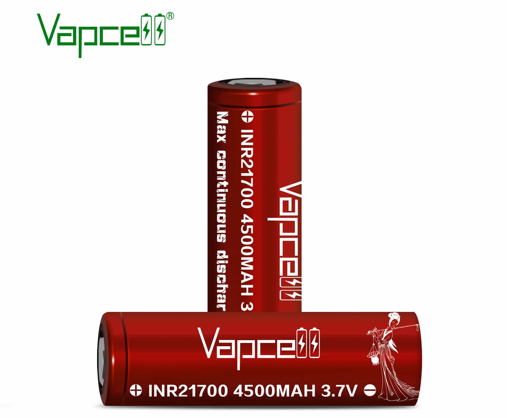 Vapcell 21700 4500mah 20A Vapcell 21700 4500mah 20A 1τμχ - Image 1